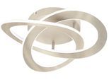EGLO Deckenleuchte "ROLIMARE", grau (nickelfarben), H: 13cm, 1 Stk., Leuchten, Deckenleuchte in nickel aus Alu - 35W - Neutralweiß, Deckenleuchte