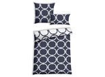 Bettwäsche FLORELLA "Kogge blau Microfaser-Twill, 100% Polyester", blau, B/L: 135cm x 200cm, 1 Stk., 2 Stk., Microfaser, B/L: 80cm x 80cm, Microfaser, Obermaterial: 100% Polyester PES., Bettwäsche, Bettwäsche