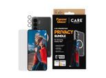 CARE BY PANZERGLASS Displayschutzglas "3-in-1 Protection Privacy Bundle", transparent, B:11cm H:2,5cm T:19,5mm, Displayfolien, Displayschutzfolie, Schutzfolie, Bildschirmschutz, kratz- & stoßfest, Displayschutzglas