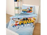 Babybettwäsche PAW PATROL "Paw Patrol", bunt, B/L: 100cm x 135cm, 1 Stk., 1 Stk., Renforcé, B/L: 40cm x 60cm, 2 Stk., Renforcé, Obermaterial: 100% Baumwolle, Bettwäsche, Babybettwäsche