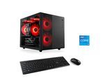 CSL PC "Cube V24129", schwarz, Microsoft Windows 11 Home (64 Bit), 16 GB RAM 500 GB SSD, Desktop-PCs, PC