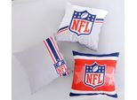Dekokissen NFL "NFL", bunt (weiß, neutral), B:40cm H:2,5cm L:40cm, Polyester, Dekokissen_Sitzkissen_Kissenhüllen, Dekokissen, hochfarbig bedruckt