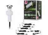 LED Einbauleuchte PAULMANN "Plug & Shine", silber (silberfarben), Ø:2cm, Leuchten, LED Einbauleuchte, LED-Modul, IP67 3000K Edelstahl, 5er Set