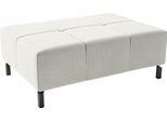 Hockerbank HOME AFFAIRE "Ancona New", grau (hellgrau), B:107cm H:43cm T:71cm, : 88% Polyester, 12% Polyacryl, Hocker, Hockerbank, passend zum Ecksofa, auch in Easy care-Bezug + Cord