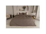 Bettwäsche KAYORI "Kai", grau (antrazit), B/L: 155cm x 220cm, 1 Stk., 1 Stk., Renforcé, B/L: 80cm x 80cm, 2 Stk., Renforcé, Obermaterial: 100% Baumwolle, Bettwäsche, Bettwäsche, 100% Baumwoll-Renforcé
