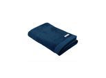 Duschtuch TOM TAILOR "Duschtuch Color Bath Shower Towel 1er Pack" Gr. M, blau (dunkelblau), B:70cm, Obermaterial: 100% Baumwolle CO., Handtücher, Duschtuch