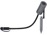 LED Gartenstrahler PAULMANN "Plug&Shine", grau (aluminiumfarben), B:5,5cm H:20,4cm T:11cm, Leuchten, LED Gartenstrahler, LED-Modul, 7W IP65 230V 3000K Alu Grey