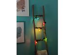 KONSTSMIDE LED-Lichterkette "Party-Lichterkette", schwarz, Dioden 5 Stk. Flammen 5 Stk., Gesamtlänge 5m, Lichterketten, LED Biergartenkette, 5 bunte Birnen / 40 warm weiße Dioden, LED-Lichterkette
