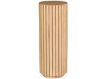 Blumenhocker SIT "Ribbed", beige (natur), B:25cm H:66cm T:25cm, Hocker, Blumenhocker, im extravaganten Ribbed-Look