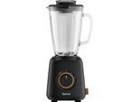 TEFAL Standmixer "Eco Respect", schwarz, B:16cm H:42cm T:16cm, Zerkleinerer, im Öko-Design, 1,75 L, 4 Klingen, BL46EN, Standmixer