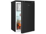 EXQUISIT Kühlschrank "KS16-4-051C", Energieeffizienz: C, schwarz, Rechtsanschlag, Kühlschränke, 107 L Mini-Kombi: stufenlos regulierbar, hell & für jede Küche, Kühlschrank