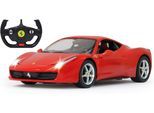 RC-Auto JAMARA "Deluxe Cars, Ferrari 458 Italia, 1:14, rot, 2,4GHz", rot, Fernlenkfahrzeuge, KinderB:16,5cm H:9cm T:32,5cm, RC-Auto, mit LED-Licht, B:16,5cm H:9cm T:32,5cm