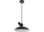 PACO HOME Pendelleuchte "INKA L", schwarz, 1, Ø 26cm H: 11,5cm, Leuchten, Pendelleuchte