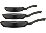 Pfannen-Set GSW "Barisa", schwarz, Pfannen, Pfannen-Set, VITAFLON QUARZIT Antihaft-Versiegelung, Induktion