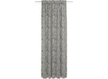 Vorhang ADAM "Flower Cuvée Light" Gr. 2, schwarz (schwarz, beige), B:142cm H:175cm, Jacquard, Baumwolle, Gardinen, Vorhang, aus 100% Bio-Baumwolle