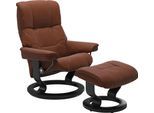 Fußhocker STRESSLESS "Mayfair", braun (copper paloma), B:55cm H:38cm T:39cm, Leder BATICK: BATICK ist ein leicht korrigiertes, durchgefärbtes und genarbtes Möbelleder, bei dem die meisten Unebenheiten und Spuren in der Regel entfernt wurden.;Leder PALOMA: PALOMA ist ein durchgefärbtes Semianilin-Möbelleder mit natürlicher Narbung.;ROHLEDER Stoff Q2 FARON: Ein fester zuverlässiger Bouclé mit einem