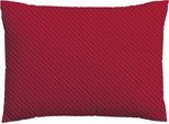 Kissenbezug SCHLAFGUT "Premium Kissenbezug Woven Fade Satin (1 St)", bunt (rot deep, lila deep), B:70cm L:90cm, Mako-Satin, Obermaterial: 100% Baumwolle, Kissenbezüge, Kissenbezug, Ton-in-Ton Reißverschluss, Fadendichte von 300tc, Streifen, OEKO Tex