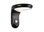 LED Außen-Wandleuchte PAULMANN "Solar Diskola IP44 180x234mm 3000K 3,5W 400lm Anthrazit Kunststoff", grau (anthrazit), B:18cm H:18,4cm T:23,4cm, Leuchten, LED Außen-Wandleuchte, Bewegungsmelder