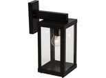 BRILLIANT Außen-Wandleuchte "Gaia", schwarz, 1, H: 35,5cm, 1 Stk., Leuchten, Außenwandlampe hängend schwarz, Außen-Wandleuchte