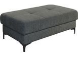 Hockerbank 3C CARINA "Burnaby", grau (stone), B:126cm H:47cm T:76cm, Hocker, Hockerbank, passend zur Serie "Burnaby", B/T/H: 126/76/47 cm