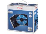 HAMA CD-Hülle "CD Leerhülle Slim, 100er Pack, Transparent, Schwarz, Schutzhülle", schwarz, B:26cm H:15cm T:27cm, Hüllen, CD-Hülle