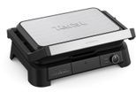 Kontaktgrill TEFAL "SuperGrill 3in1 XL, Grill, Barbeque-, Ofenposition, 3 Temperaturen", schwarz (gebürsteter edelstahl, schwarz), B:45cm H:17,5cm T:38cm, Kontaktgrill_Standgrill_Tischgrill_Teppanyakigrill, Kontaktgrill, spülmaschinengeeignete Platten, Grillen für bis zu 8 Personen, GC520D