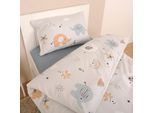 Babybettwäsche BABY BEST "BabyBest Elephant", bunt, B/L: 100cm x 135cm, 1 Stk., 1 Stk., Flanell, B/L: 40cm x 60cm, 2 Stk., Flanell, Obermaterial: 100% Baumwolle, Bettwäsche, Babybettwäsche, Flanellbettwäsche