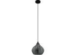 EGLO Hängeleuchte "TAMALLAT", schwarz, Ø 23cm H: 110cm, 1 Stk., Leuchten, Hängeleuchte in schwarz aus Stahl - exkl. E27 - 40W, Hängeleuchte