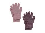 Strickhandschuhe CELAVI "Strickhandschuhe CEMagic", Jungen, Gr. 1\2, rosa (rose braun), Obermaterial: 52% Wolle WO. 31% Polyester PES. 13% Nylon NY. 4% Elasthan EL., Handschuhe Strickhandschuhe