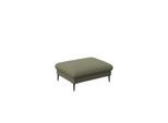 Pouf FLEXLUX "Salino, Fußhocker, Sitzhocker, Polsterhocker", grün (moss), B:97cm H:43cm T:76cm, 100% Polyester, Poufs, Pouf, Kaltschaum & Stahl-Wellen, Füsse Schwarz