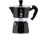 Espressokocher BIALETTI "Moka Express", grau (aluminiumfarben, schwarz), 0,27 l, 6, Kaffeemaschinen, Espressokocher, Aluminium, in hochwertiger Lackierung, 1 Tasse