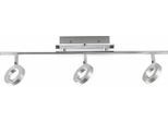 Deckenleuchte PAUL NEUHAUS "SILEDA", silber (aluminiumfarben), Leuchten, 3, H: 19cm, 1 Stk., Deckenleuchte, inkl. festverbaute LED, IP44, Spotköpfe dreh- und schwenkbar, B:67cm H:19cm T:18cm