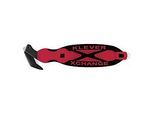 KLEVER Sicherheitsmesser XChange 35, mit Klebebandanritzer/Schaber/Umhängeöse, L 180 x B 38 x H 10 mm, rot-schwarz