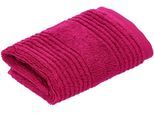 Waschlappen VOSSEN "Tomorrow", lila (cranberry), B:30cm L:30cm, Frottier, Handtücher, Waschlappen, mit Streifenstruktur