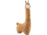 Kuscheltier HEUNEC "KUMA, Cuddle Buddy Lama, Karin, 80 cm", braun (hellbraun), Plüschfiguren, KinderH:80cm, Polyester, Kuscheltier, mit individueller Bestickung; Made in Germany, H:80cm