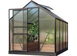 Gewächshaus VITAVIA "Venus 5000", schwarz, B:195cm H:197cm T:257cm, Gewächshäuser, Gewächshaus, Alu-Profile, 4 mm Hohlkammerplatten