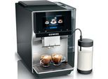 SIEMENS Kaffeevollautomat "EQ700 classic TP715D47, Cold Brew, intuitives 5" TFT-Display", schwarz (inox silber metallic), B:30,9cm H:38cm T:46,7cm, Kaffeevollautomaten, App, iaromaSelect, 10 Favoriten, autom. Dampfreinigung,silber metallic, Kaffeevollautomat