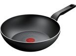 Wok TEFAL "Recycled On, Induktion, Ø 28 cm", schwarz, B:37cm H:18cm Ø:28cm, Pfannen, Wok, aus 100% recyceltem Aluminium, Antihaftversiegelung, Thermo-Signal