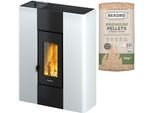 Pelletofen FREEPOINT "Roxy Stand", weiß (schwarz), Kaminöfen, Pelletofen