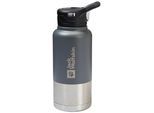 Thermoflasche JACK WOLFSKIN "SAIMA INSULATED STRAW", grau (asphalt), Trinkflaschen Thermoflasche