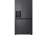 LG Side-by-Side "GSLC41EPPE", Energieeffizienz: E, silber (schwarz), mit integriertem Wassertank, Kühlschränke, Total No Frost, LINEARCooling, Multi-Airflow, Integrierter Wassertank, Side-by-Side