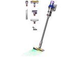 DYSON Akku-Hand-und Stielstaubsauger "Dyson V15TM Detect Fluffy", blau (blau, nickel), B:26,6cm H:126cm T:25cm, Akkusauger, Topseller