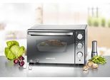 ROMMELSBACHER Minibackofen "BGS 1500", silber (schwarz, silberfarben), B:50,5cm H:33cm T:40,3cm, Minibacköfen, Minibackofen