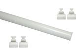 Beschwerungsgewicht GARDINIA "Unterprofil zum Klipsen" Gr. 1, weiß, L:60cm, Aluminium, Beschwerungsgewichte, Beschwerungsgewicht, Serie Flächenvorhang-Technik Atlanta 3-läufig