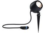 LED Gartenleuchte PAULMANN "Outdoor Plug & Shine Spot Kikolo 60 3000K anthrazit", grau (anthrazit), H:26,1cm T:8,5cm Ø:9cm, Leuchten, LED Gartenleuchte, Outdoor Plug & Shine Spot Kikolo 60 3000K anthrazit
