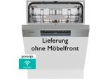 GORENJE teilintegrierbarer Geschirrspüler "GI673B90X", Energieeffizienz: B, silber (edelstahl), B:59,8cm H:81,6cm T:57,5cm, Geschirrspüler, TotalDry - automatische Türöffnung, teilintegrierbarer Geschirrspüler, Topseller