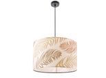 PACO HOME Pendelleuchte "Kuba 123", weiß, 1, Ø 45,5cm H: 27cm, Leuchten, Hängelampe Esstisch Wohnzimmer Modern Lampe Kinderzimmer Jungle, Pendelleuchte