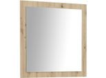 Garderobenspiegel FORTE "Baccio", braun (natur), B:83cm H:88cm T:1,8cm, Holzwerkstoff, Spiegel, Garderobenspiegel, Spiegel, Rahmenoptik, Artisan Eiche