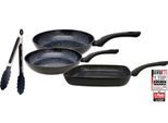 Pfannen-Set ELO "Pure Belugo", schwarz, Ø:28cm, Pfannen, Pfannen-Set, keramische Beschichtung, Induktion
