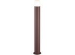 Pollerleuchte TRIO LEUCHTEN "HOOSIC", braun (rostbraun), H:80cm Ø:8,5cm, Leuchten, Pollerleuchte